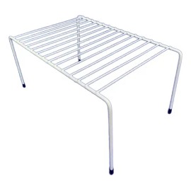 10 Repisa Alambre Plastificada Organizador Alacena Multiusos Blanco