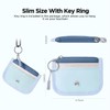 Babysun Mini Rfid Card Holder Slim Wallet with Change Zipper