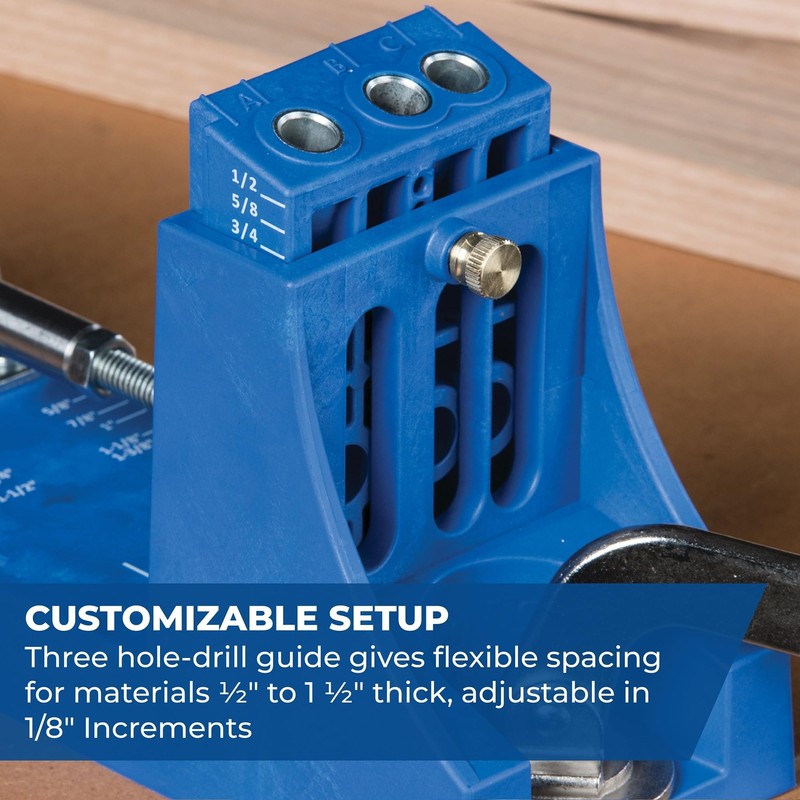 Kreg K4 Pocket Hole Jig - Adjustable, Versatile Jig for