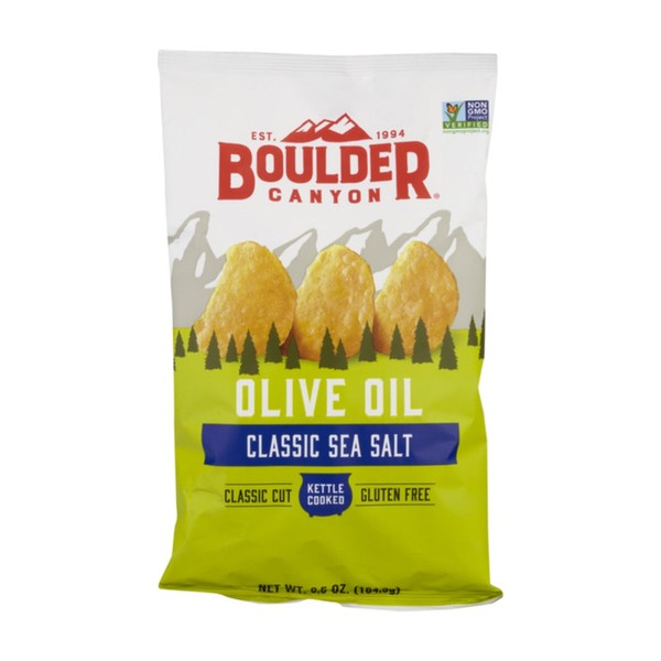 Boulder Canyon Olive Oil (Classic Sea Salt) Potato Chips - 142g, 12x142g