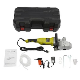 Wall Chaser, 4000W Electric Wall Groove Cutting Machine, Concrete Cutter w/5Pcs Saw Blades & Water Pump, Toolbox, 6500RPM Handheld Slotting Machine for Concrete, Floor, Wall Brick, Marble