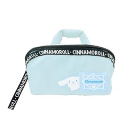Hatayama Shoji 64202321 Storage Multi-Pouch, Logo Tape, Cinnamon Roll, H 4.7 x W 8.3 x 4.7 inches (12 x 21 x 12 cm)