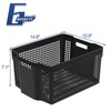 Yesdate Stackable Woven Plastic Storage Baskets, 6 Pack Container Tote