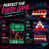 Arrowbash Resin Bumper Pool Balls Set - 10 Regulation Size