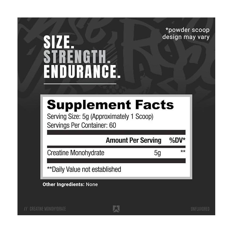 RYSE Creatine Monohydrate Powder - Supports Lean Muscle Growth, Strength,