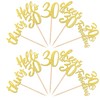 30 piezas de decoración para cupcakes de 30 cumpleaños con