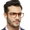 OCCI CHIARI Reading Glasses Men's Wide Reader Durable Spring Hinge