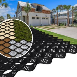 BaseCore Regular 3" Geocell Ground Grid | 9.4x24 ft Commercial Grade Gravel Grid for Driveway, Parking, Slope | Heavy Duty Stabilizer Landscaping, Horse Run & Erosion Control -1 Panel 225 sq ft