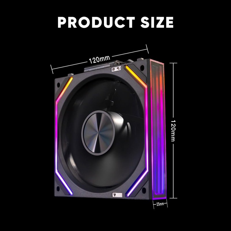 Jungle Leopard Interstellar V2 RS 120mm Case Fan Infinity Mirror