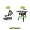 Evolution Power Tools F255TCT-24T (Fury) Multi-Material TCT Blade Cuts Wood,