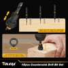 TOLESA Countersink Drill Bit Set, 18 PCS Tapered Counter Sink