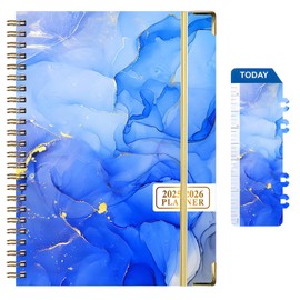 Viiotu Academic Diary planner 2025-2026, JUL 2025-JUN 2026 Weekly and Monthly Planner, A5 Daily with Twin-wire Binding, Back Pocket, Premium Paper, 6.5X8.5in (A06, A06)