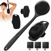Cepillos de Silicona para Baño, Set de 4 para Espalda,