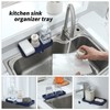 MicoYang Silicone Bathroom Soap Dishes with Drain Spout-Kitchen Sink Organizer,Sponge