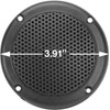 3” Water Resistant Speakers Dual Cone 50 Watts for Marine,