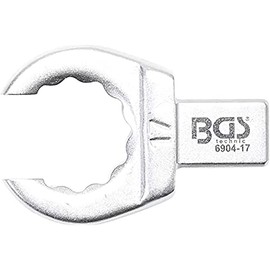 BGS 6904-17 | Insert Ring Spanner | Open | 17 mm | Socket 9 x 12 mm