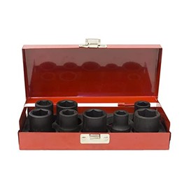 1/2" Impact deep socket 8pcs set (JQ-38-12-8set-SAE)