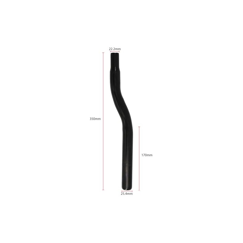 SENQI Bike Seat Post W/O Support, Steel Drainpipe Style BMX