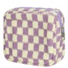 KOTORA 3pcs Checkered Mini Makeup Bag Pocket CosmeticBag Portable Zipper