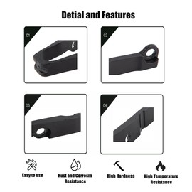 Chain Slider Guide Swingarm for Kawasaki KLX250 KLX250R KLX250S KLX250SF KLX300SM KLX300F KLX650 KDX200 KDX220R Dirt Pit Bike (Black)