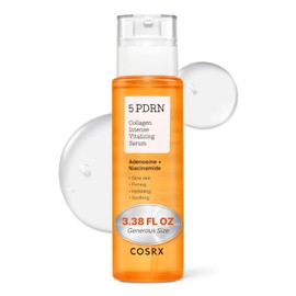 COSRX 5 PDRN Collagen Intense Vitalizing Serum - Suero coreano para reafirmar y dar brillo a la piel con ADN de salmón, centella, lactobacilo PDRN y colágeno, cuidado de la piel coreana, artículos