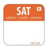 1" Colour Coded Orange Saturday Food Safety Day Labels Food