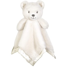 BEILIMU Bear Security Blanket Soft Baby Lovey Fluffy Blanket Unisex Lovie Snuggle Toy Baby Bear Stuffed Gift for Newborn, Boys and Girls, 13.5 Inch