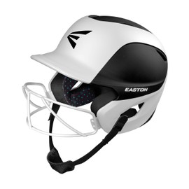 Easton | GHOST Softball Batting Helmet | Two-Tone Matt Black/White | T-Ball/Small