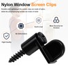 3/8 in Window Screen Clip with Screws, Storm Door Clips