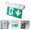 Exit Sign LED Battery Powered Emergency Safety Facilities Acrylic ABS