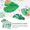 Frcolor Hawaiian Party Birthday Tablecloth Tropical Palm Leaves Print Waterproof