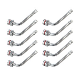 10 Pcs TR545D Truck Tire Valve Stems, 60 Degree Bend Valve Stem Truck Valve Stem Compatible with Alcoa 22.5in 24.5in Aluminum Wheels