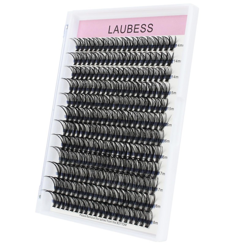 Lashes Clusters LAUBESS Eyelash Clusters Individual Lashes Mixed Tray Fake