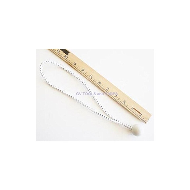 11"" Heavy Duty Premium White Ball Bungee Bungees 25 pcs