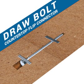 Rok Hardware #1/4-20 x 3-1/2" Miter Draw Bolt Countertop Flip Connector Short DRAW312BOLT (10 Pack)