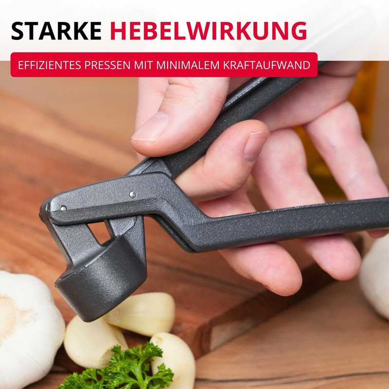 Westmark Novapress Black Edition Garlic Press - Ergonomic Premium Garlic