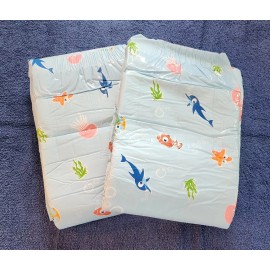 Forsite AM:PM briefs Pack Of 2 Forsite Under The Sea Adult Diapers ABDL Size Large