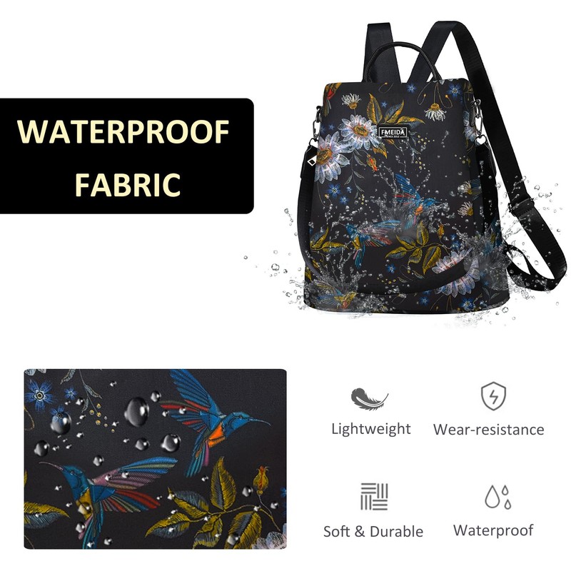 Fmeida Backpack Womens Anti Theft Rucksack Handbag for Women Travel