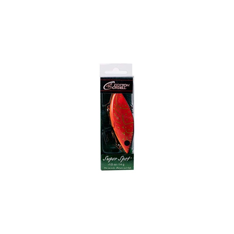 Cotton Cordell Super Spot Lipless Crankbait Fishing Lure, Rayburn Red,
