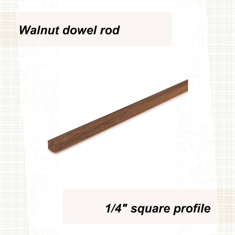 Walnut Dowel, 1/4" Square