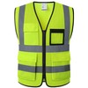 JKSafety Reflective Safety Vest for Men Women With 8 Pockets