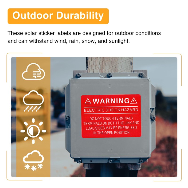Shuisen 40 Pcs PV Labels Fit for Solar Panel System,