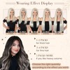 Hetto Remy Real Hair Tape-In Extensions, Balayage, Black with Grey,