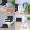 Sivelike A4 File Holder Folding Bookshelf,1 Year Warranty,3 Vertical Compartments