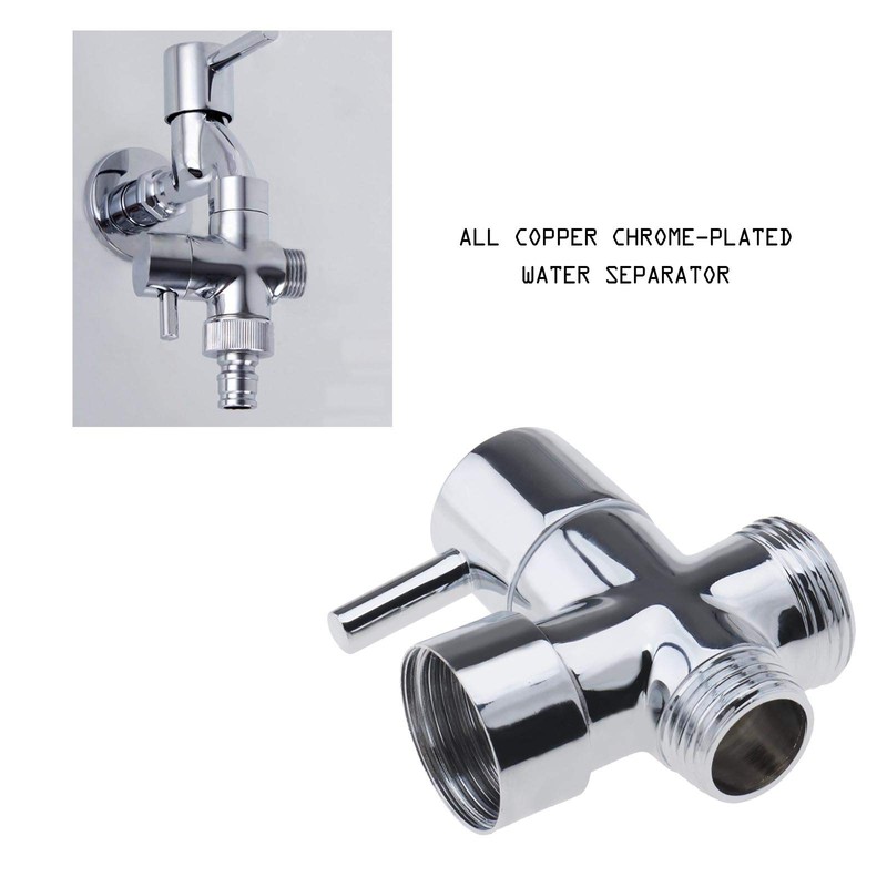 Brass Shower Diverter Valve Bathroom Valve Chrome Polished 3/4 1/2