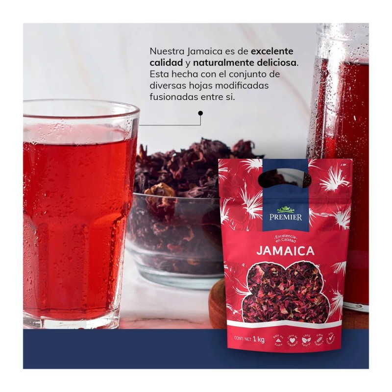 Flores para infusión de Jamaica Premier 1kg