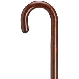 Lady's Crook Cane Round Nose Walnut Ladies Cane