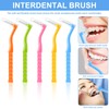 Pack of 100 Interdental Brushes, Interdental Brushes, Toothbrushes for Between