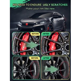 Cardiality Gloss Black Rim Touch Up Paint for Toyota,Wheel Scratch Repair Touch Up Paint Pen Quick and Easy Fix Auto wheel scratch Scratch