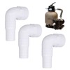 3Pcs Elbow Adapter Connector 90 Degree Fitting for Hayward SPX1105Z3